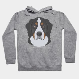 Bernese Mountain Dog Face Hoodie